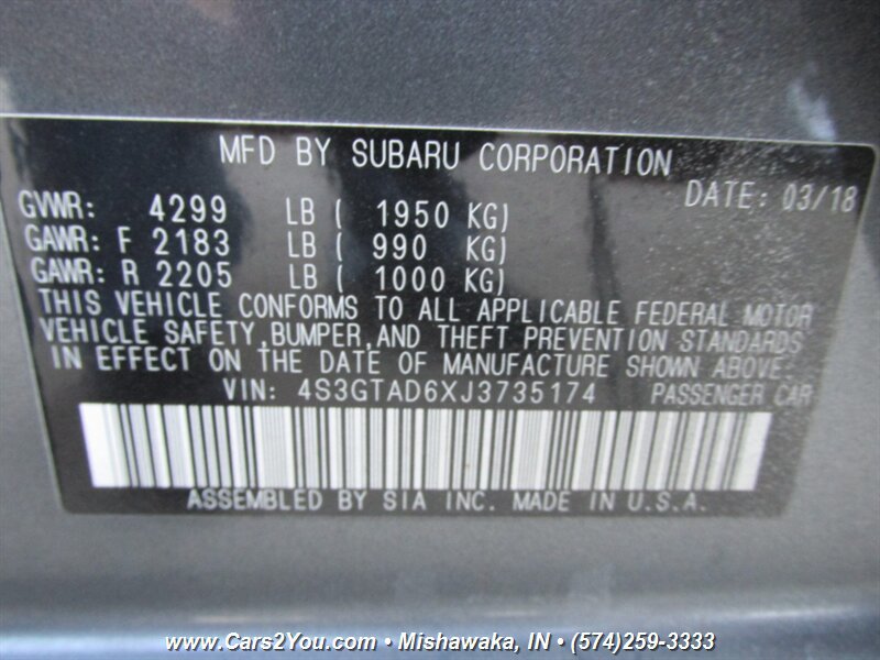 Used 2018 Subaru Impreza 2.0i Premium w/ Eyesight & BSD & Rcta AWD/4WD image 32
