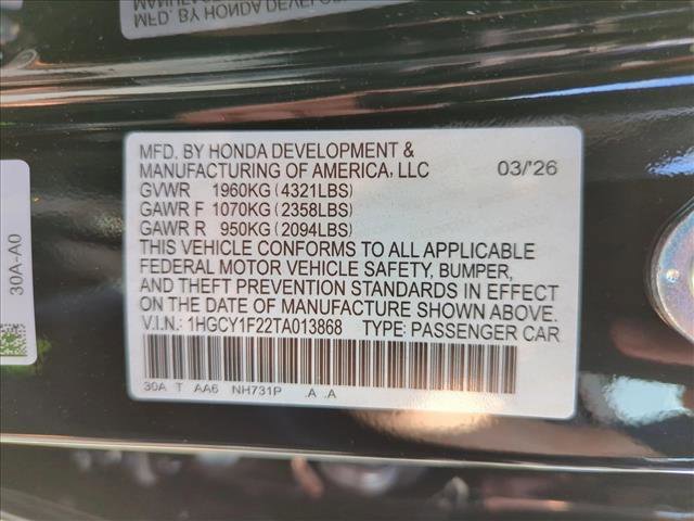 New 2026 Honda Accord LX image 17