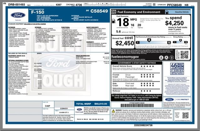 Used 2023 Ford F150 Tremor w/ Trailer Tow Package AWD/4WD image 33
