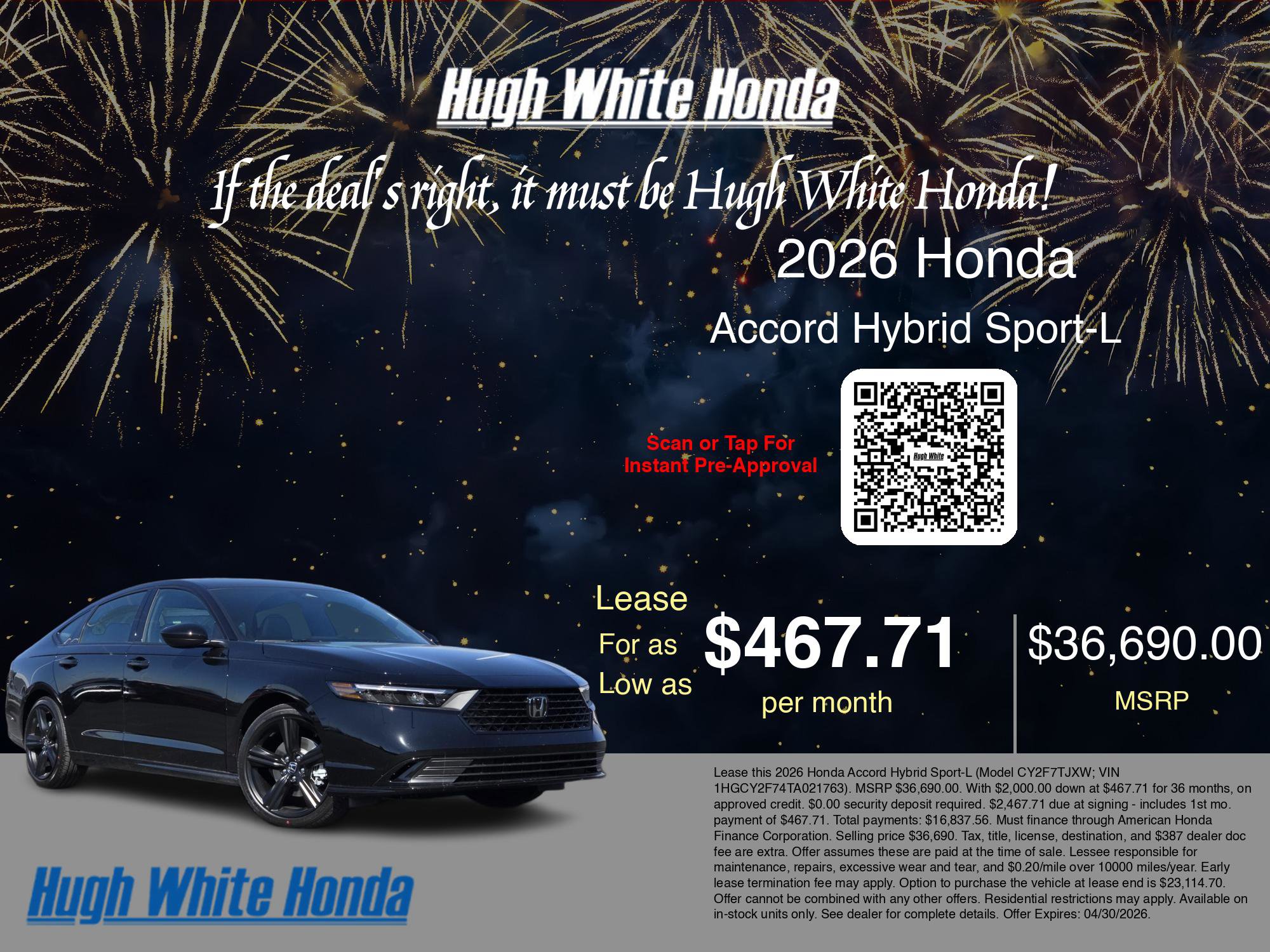 New 2026 Honda Accord Sport image 3