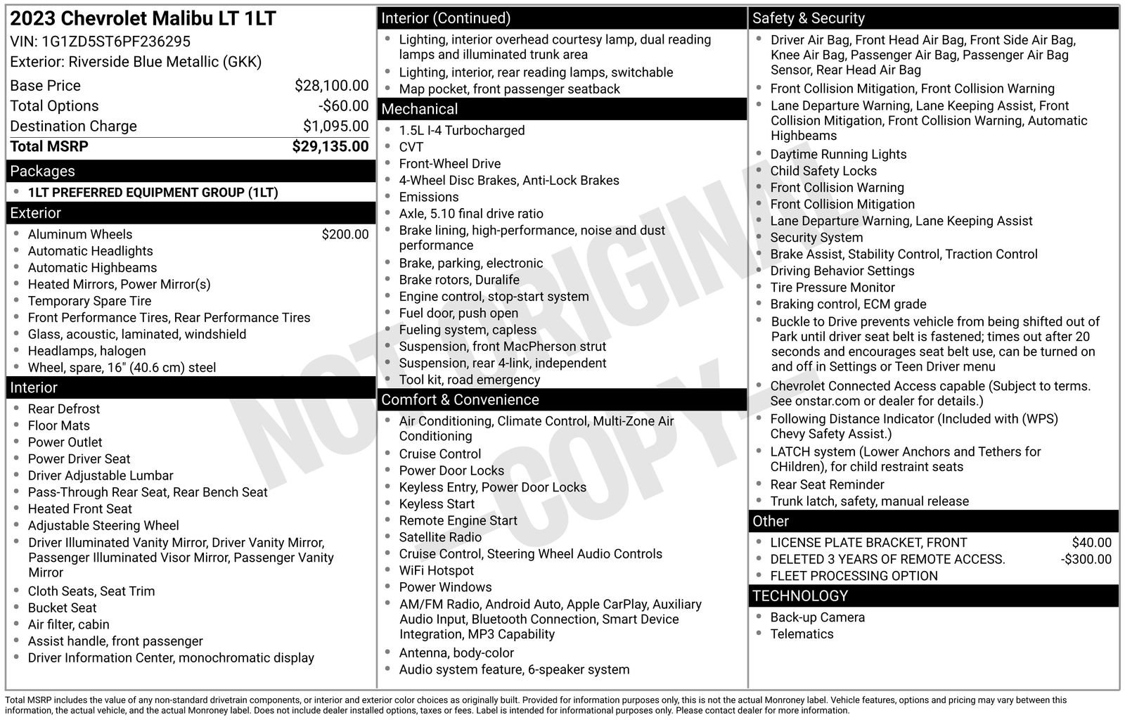 Used 2023 Chevrolet Malibu LT FWD image 31