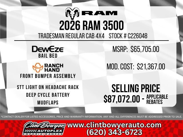 New 2026 RAM 3500 Tradesman image 2