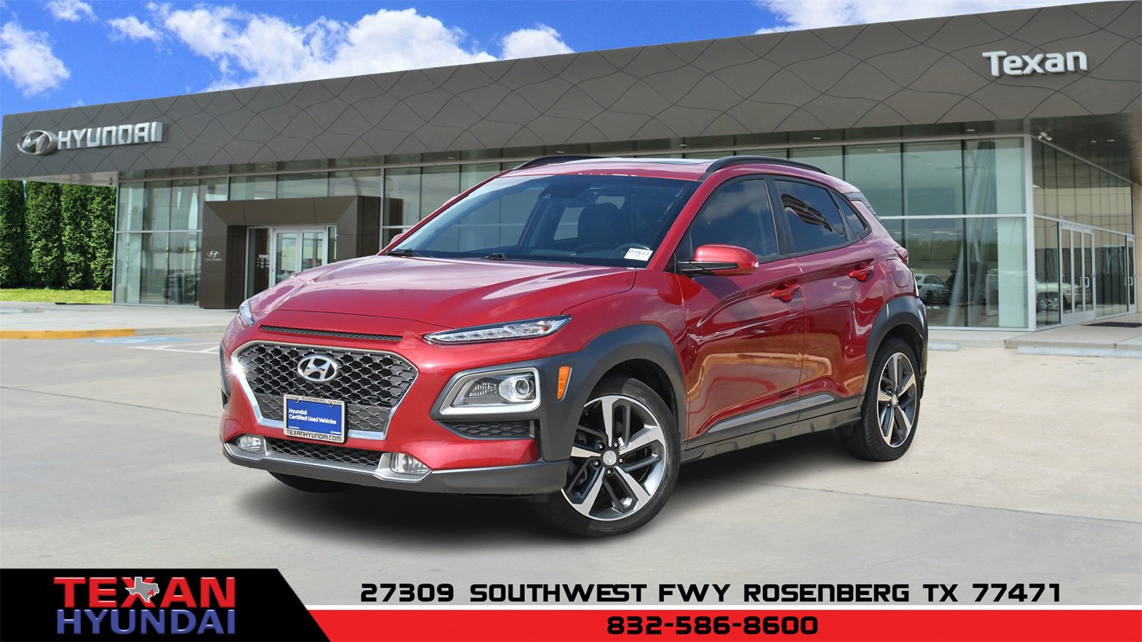 Certified 2021 Hyundai Kona Limited w/ Cargo Package