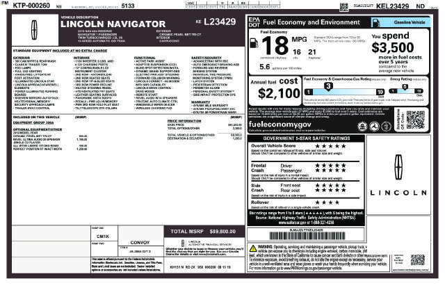 Used 2019 Lincoln Navigator Reserve AWD/4WD image 4