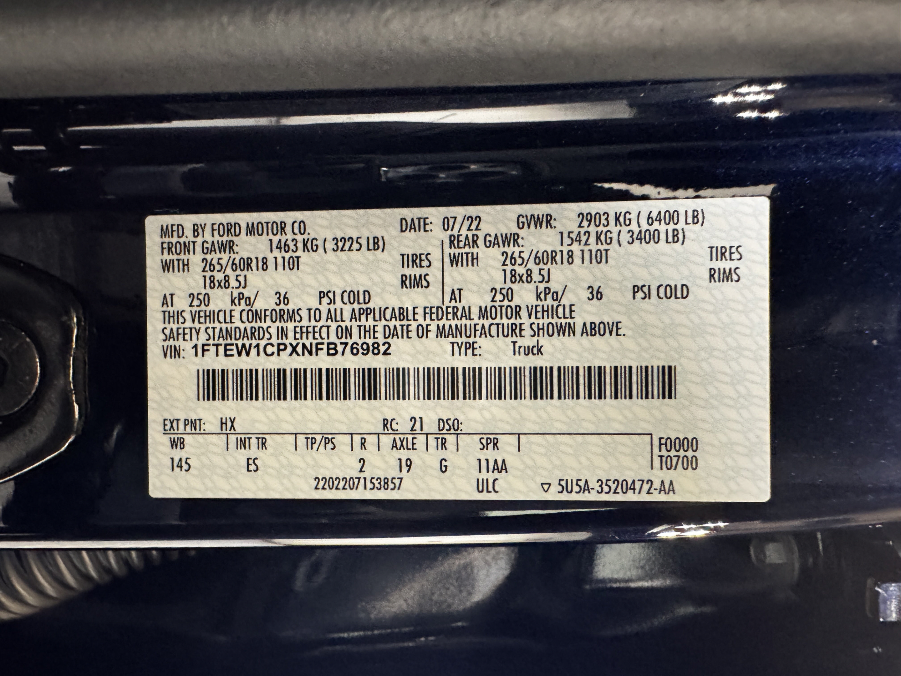 Used 2022 Ford F150 Lariat RWD image 42