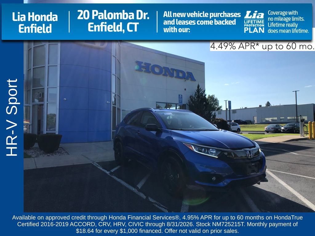 Certified 2022 Honda HR-V Sport image 1
