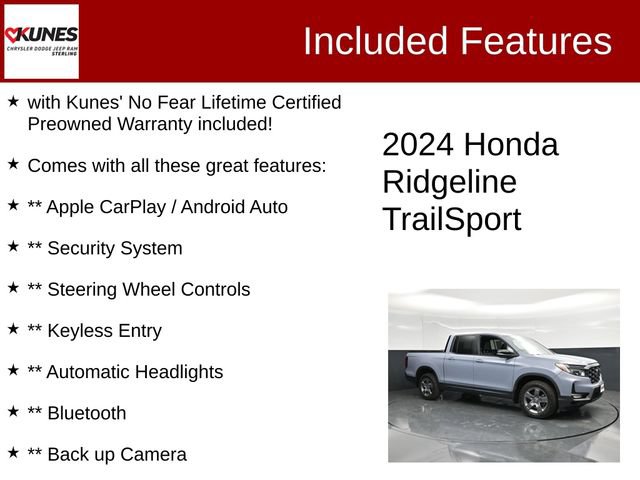 Used 2024 Honda Ridgeline TrailSport image 2