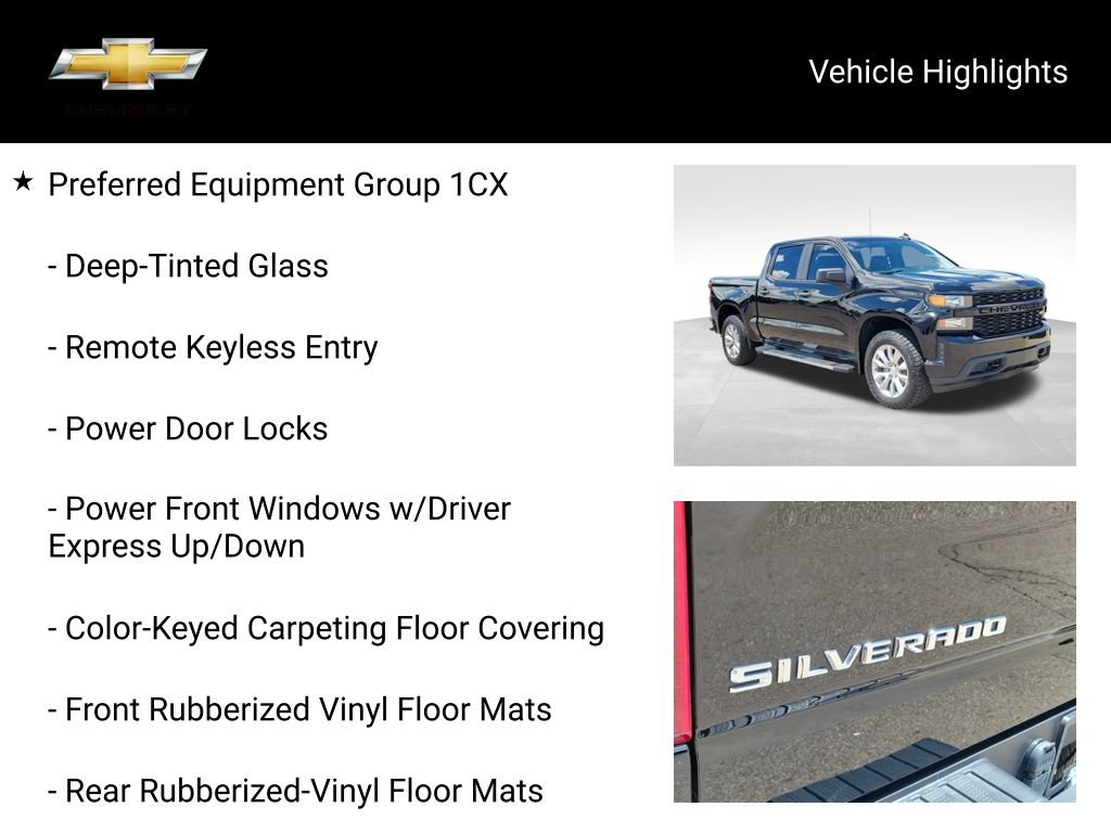 Used 2020 Chevrolet Silverado 1500 Custom w/ Custom Value Package AWD/4WD image 21