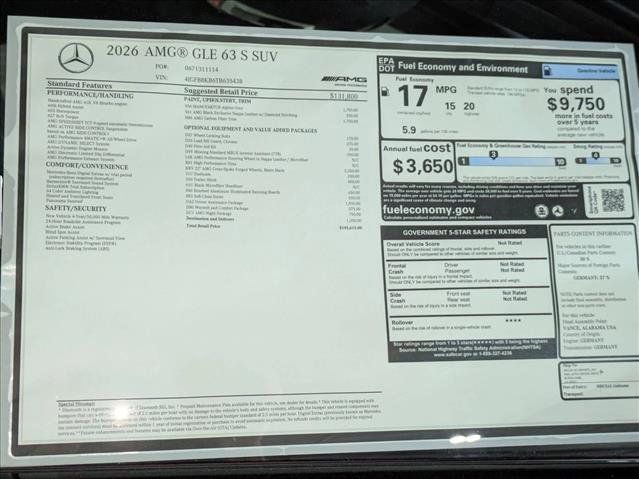 New 2026 Mercedes-Benz GLE 63 AMG S image 19