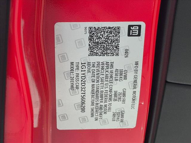 New 2026 Chevrolet Corvette Z06 w/ Battery Protection Package RWD image 19