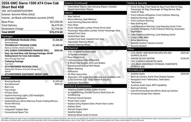 New 2026 GMC Sierra 1500 AT4 w/ AT4 Premium Package AWD/4WD image 4