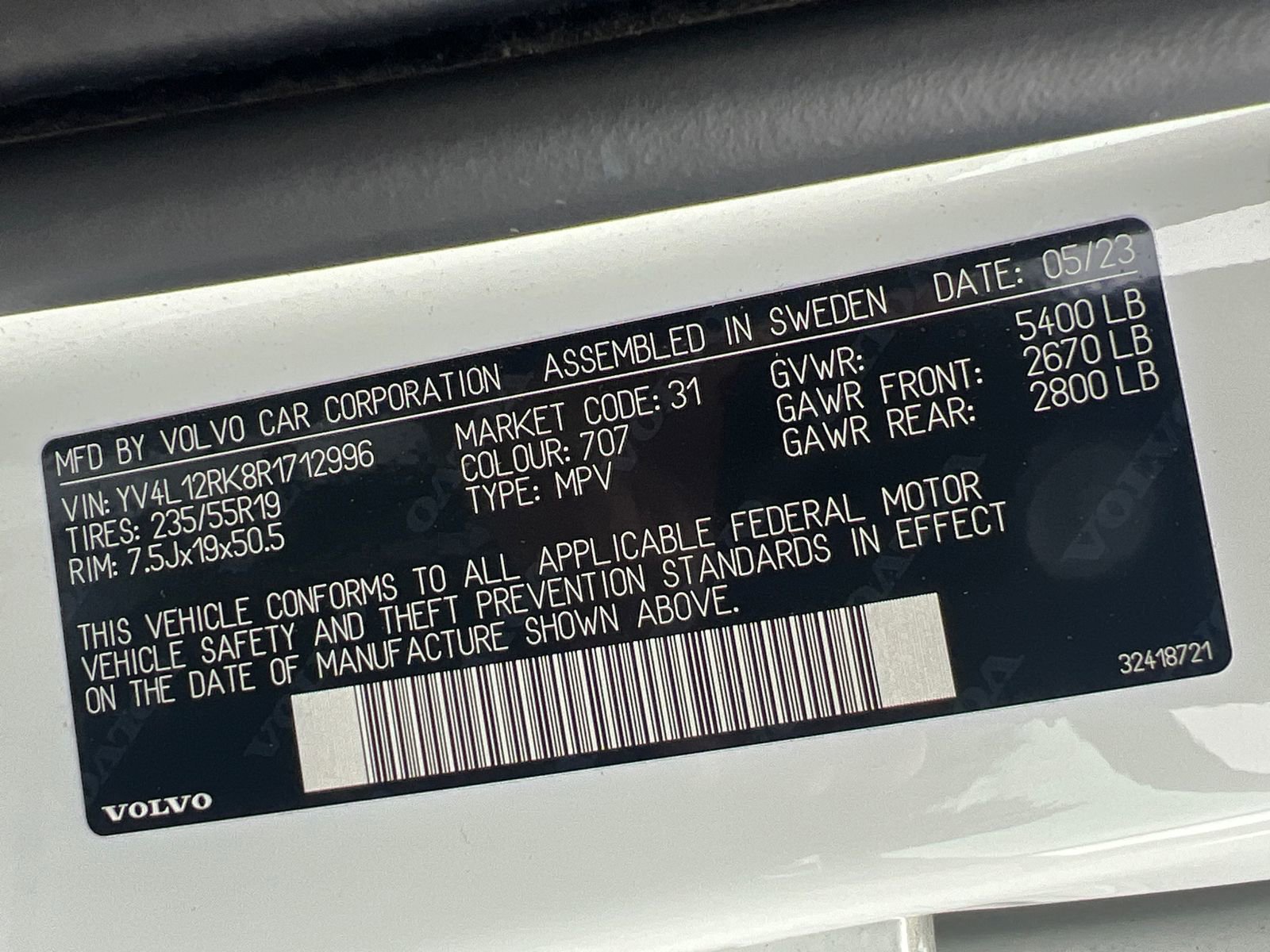 Used 2024 Volvo XC60 B5 Core w/ Protection Package Premier AWD/4WD image 33