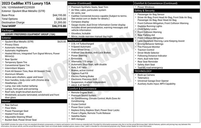 Certified 2023 Cadillac XT5 Luxury FWD image 8