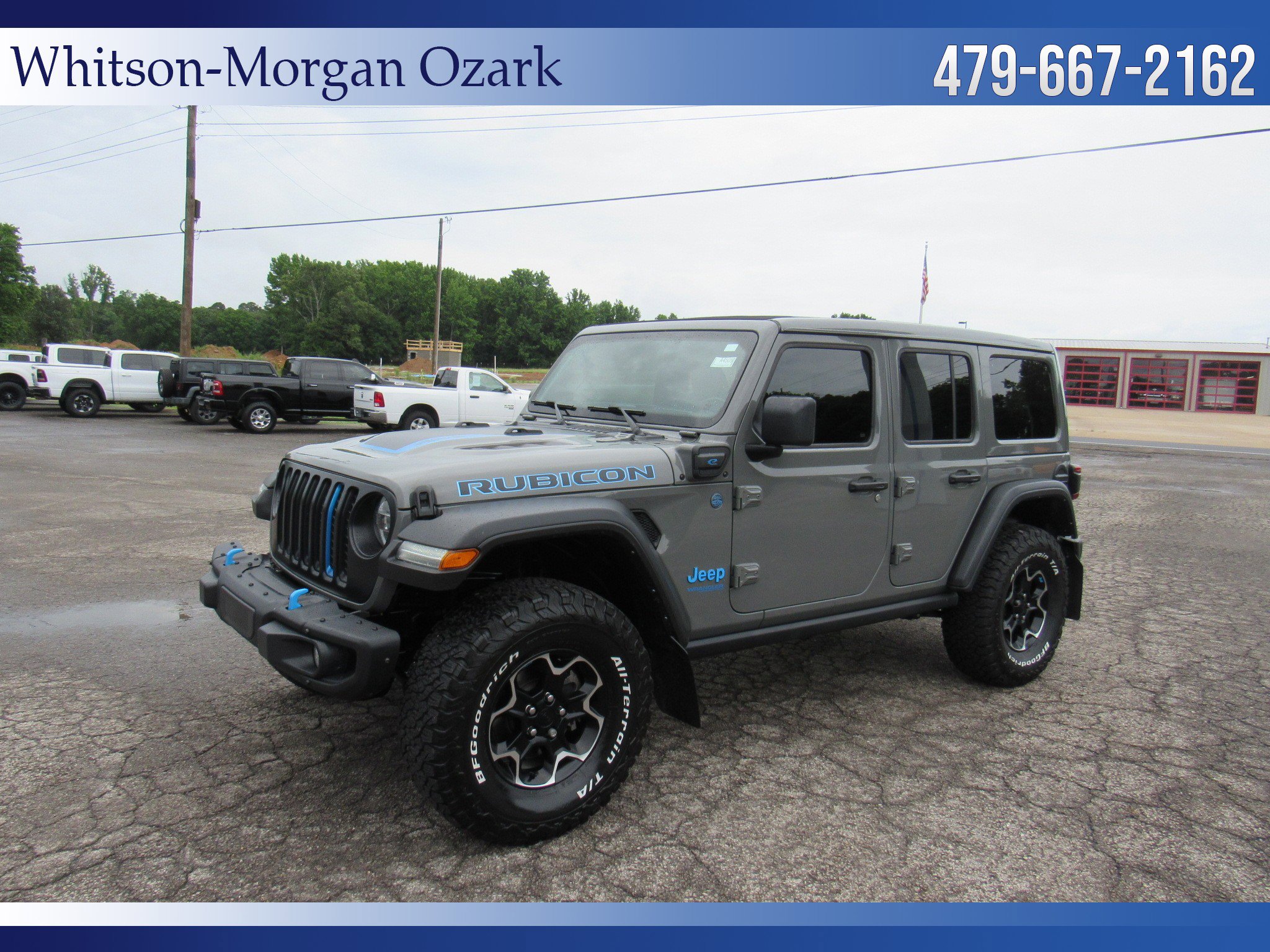 Used 2021 Jeep Wrangler Unlimited Rubicon 4xe w/ Steel Bumper Group AWD/4WD image 4