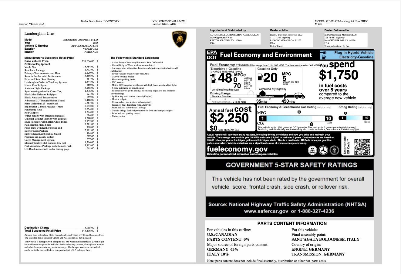 Used 2025 Lamborghini Urus SE image 31