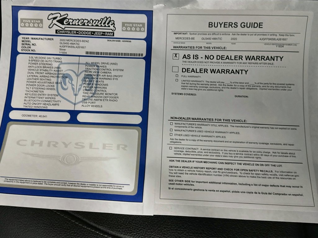 Used 2020 Mercedes-Benz GLS 450 4MATIC w/ Convenience Package image 37