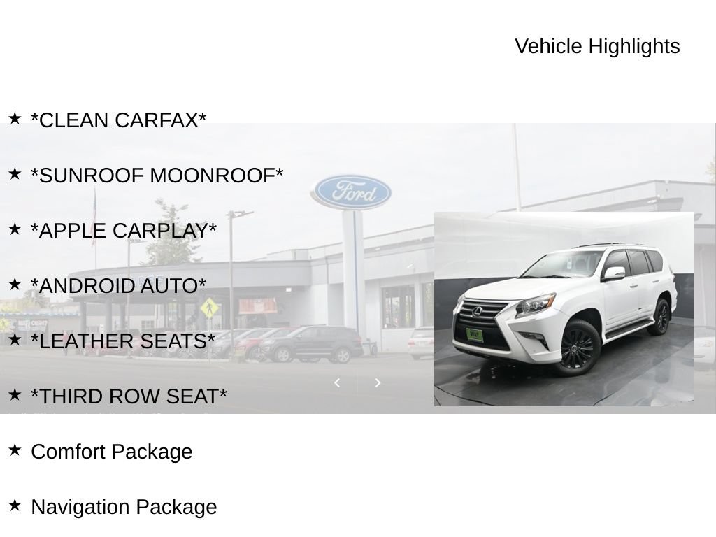 Used 2016 Lexus GX 460 w/ Premium Package AWD/4WD image 9