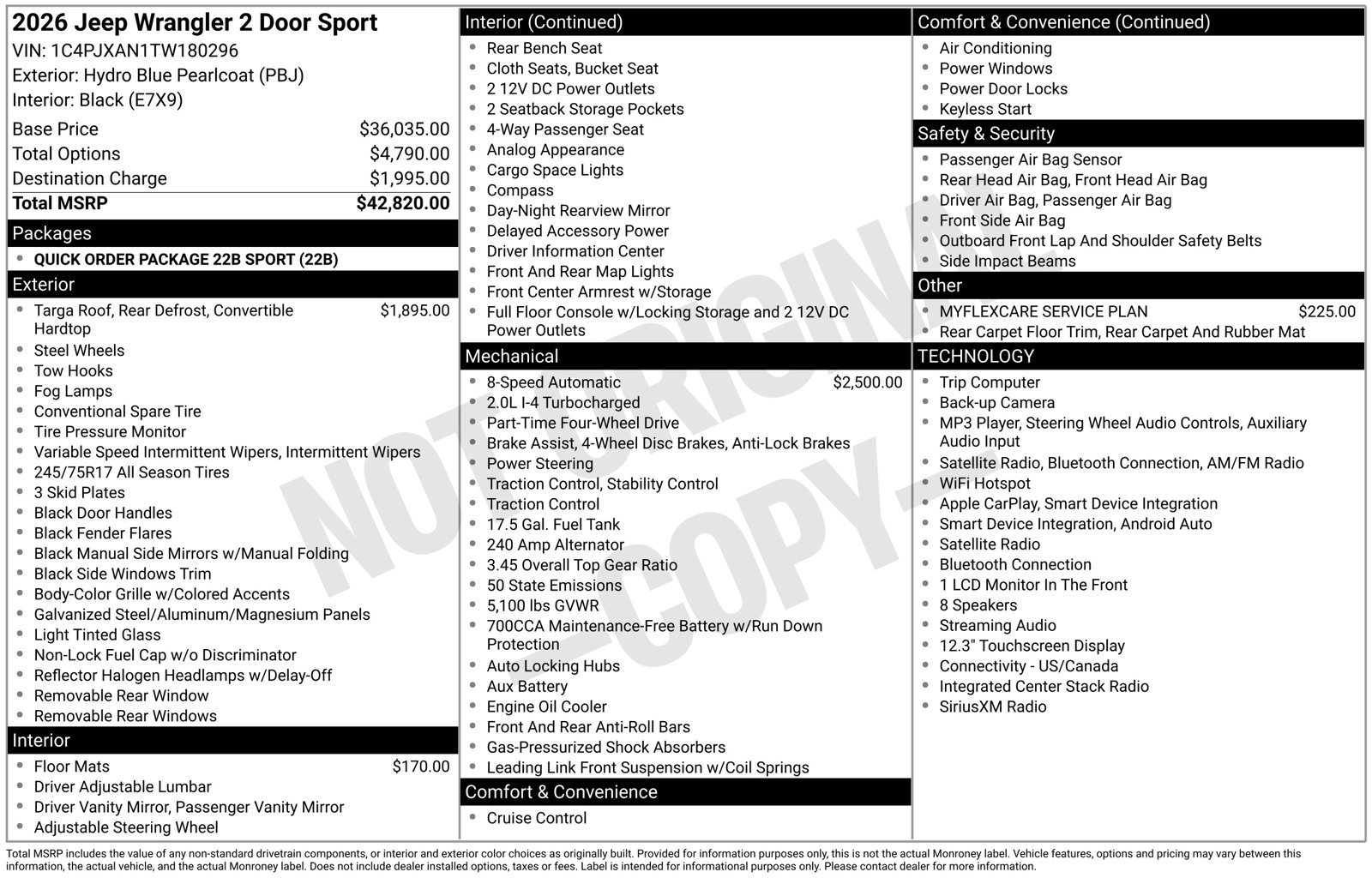 New 2026 Jeep Wrangler Sport AWD/4WD image 32