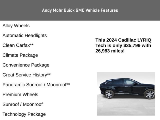 Used 2024 Cadillac Lyriq Tech w/ LPO, Floor Liner Package AWD/4WD image 8