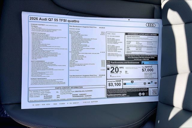New 2026 Audi Q7 3.0T Premium Plus image 13