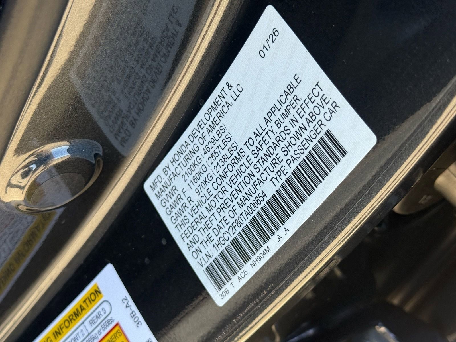 New 2026 Honda Accord Touring image 25