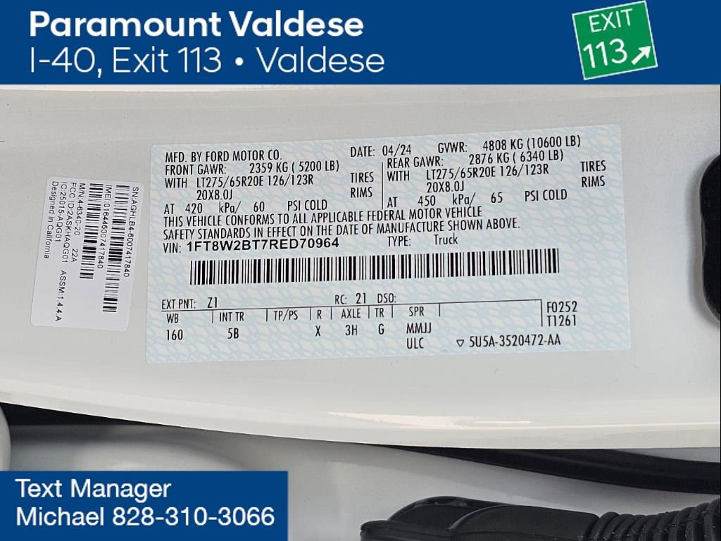 Used 2024 Ford F250 Lariat w/ Lariat Ultimate Package image 30