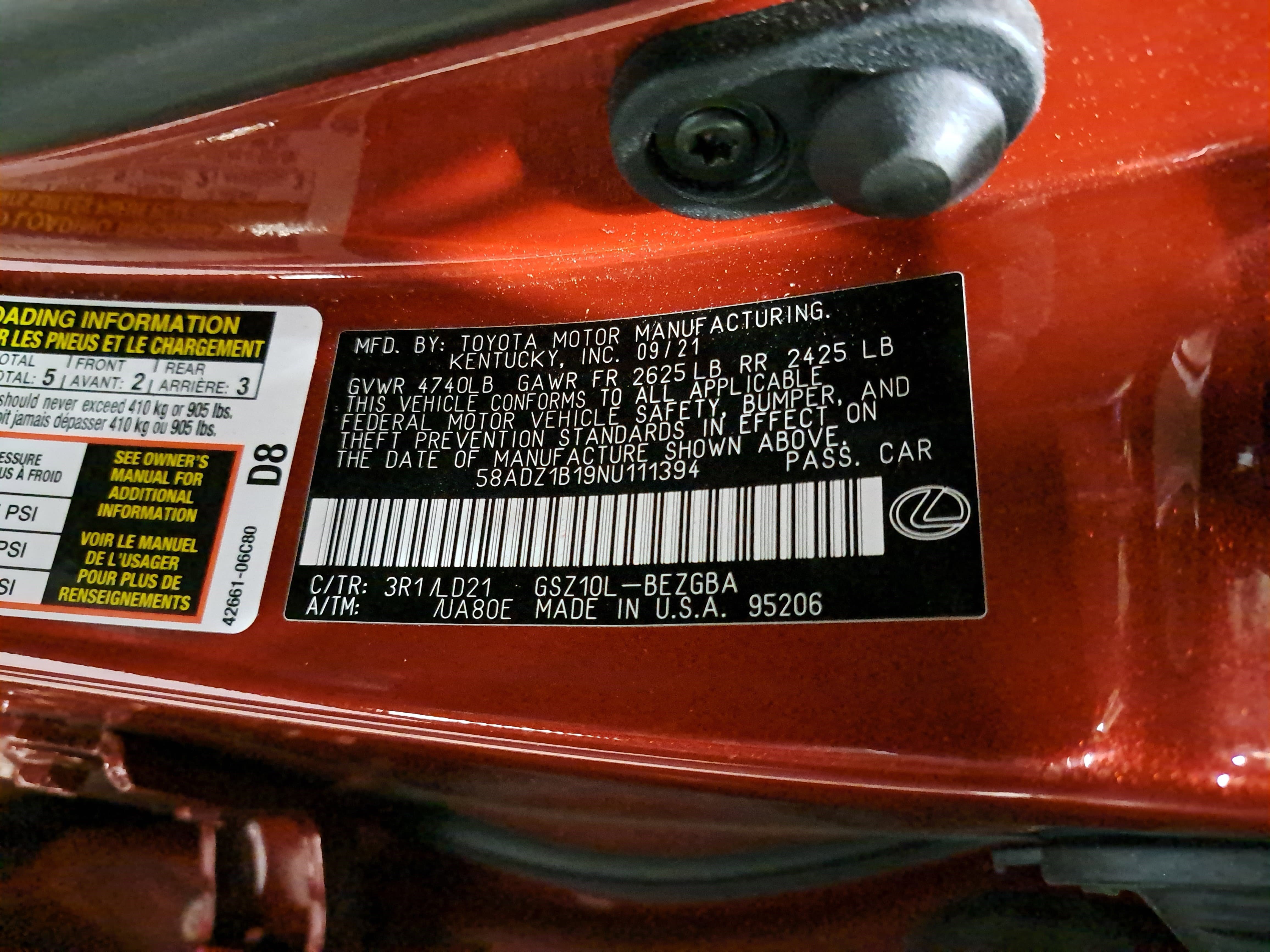 Used 2022 Lexus ES 350 w/ Premium Package image 36