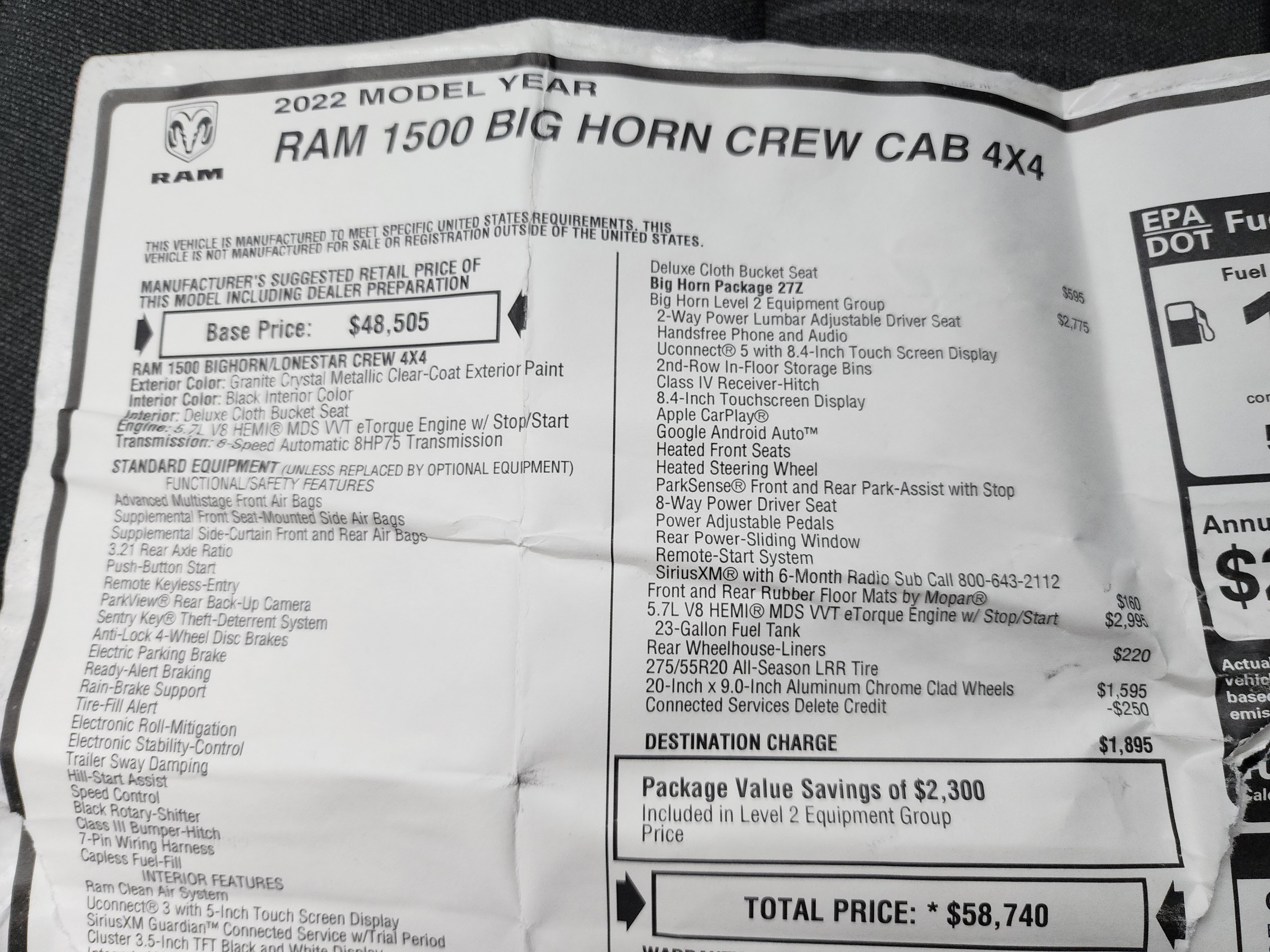 Used 2022 RAM 1500 Big Horn image 47