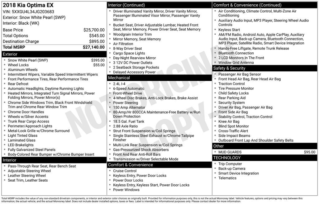 Used 2018 Kia Optima EX image 3