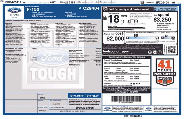 Used 2018 Ford F150 Lariat AWD/4WD image 7