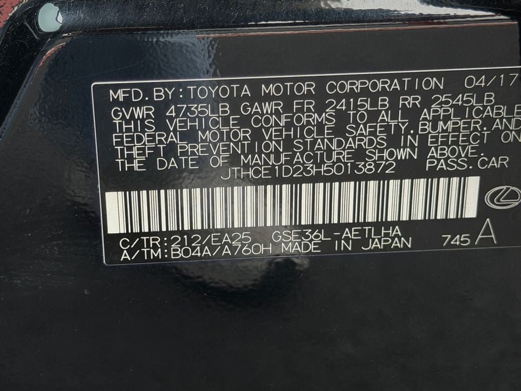 Used 2017 Lexus IS 350 F Sport w/ F Sport Package AWD/4WD image 36