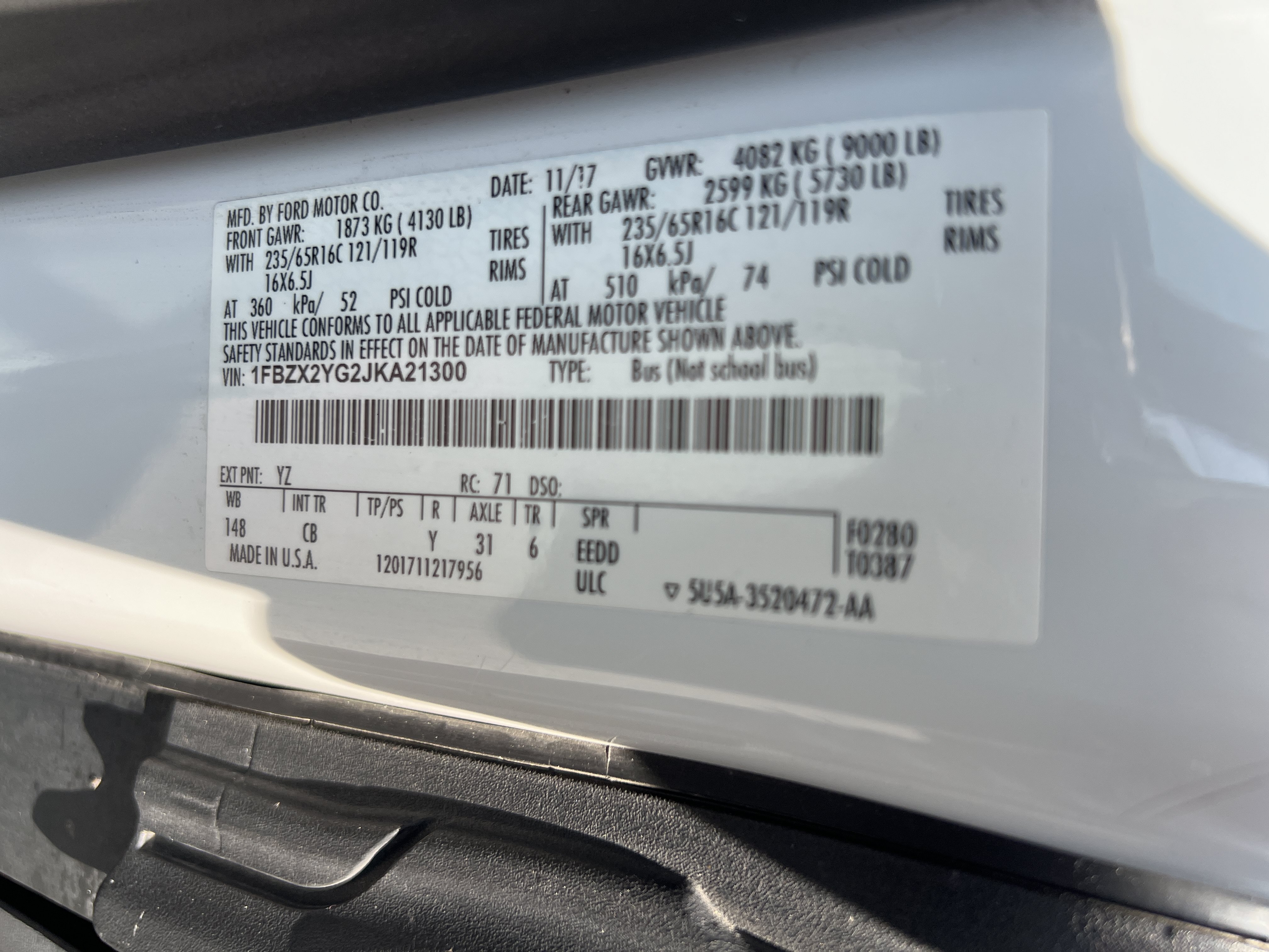Used 2018 Ford Transit 350 XLT RWD image 14
