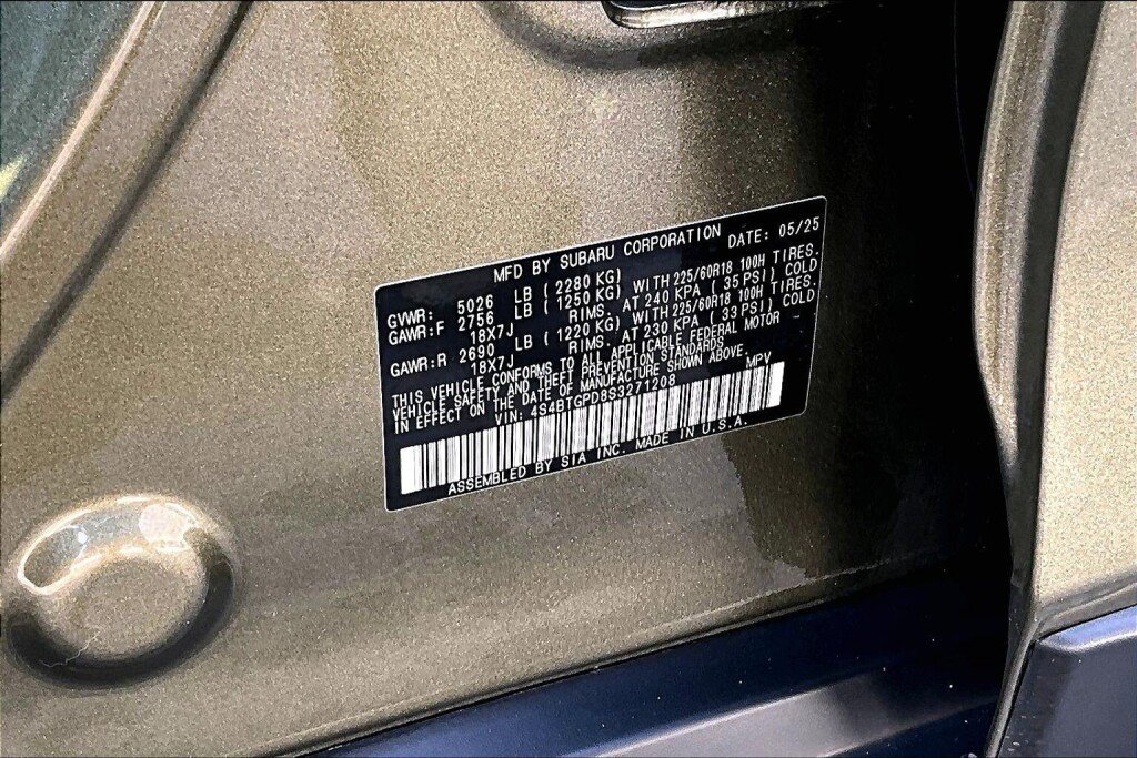 Certified 2025 Subaru Outback Touring XT w/ Tech Package 2 image 20