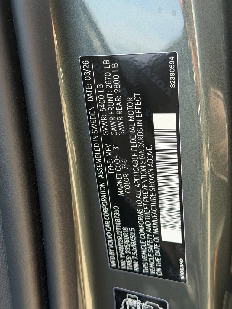 New 2026 Volvo XC60 B5 Core w/ Climate Package AWD/4WD image 33