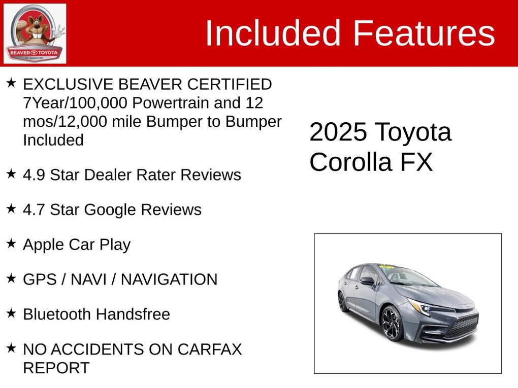Used 2025 Toyota Corolla FX w/ Convenience Package image 4