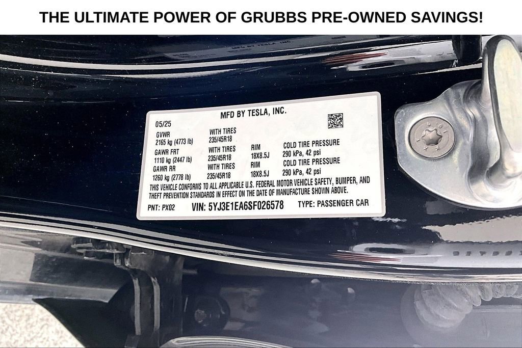 Used 2025 Tesla Model 3 Long Range RWD image 40