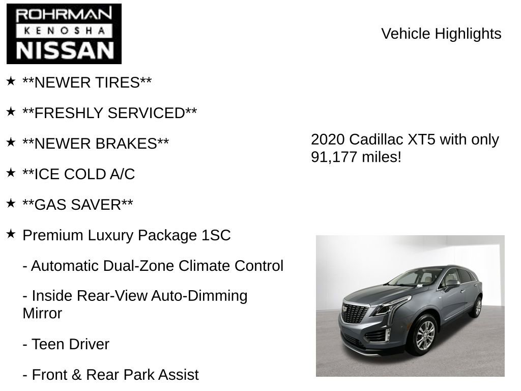 Used 2020 Cadillac XT5 Premium Luxury image 8