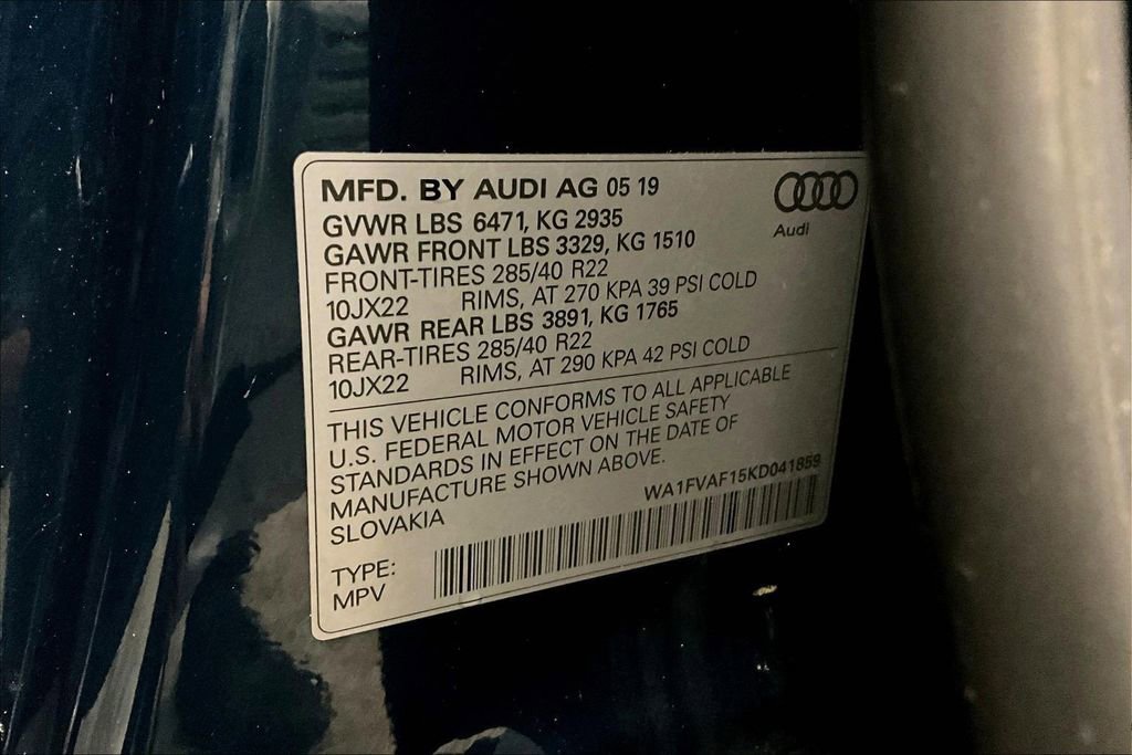 Used 2019 Audi Q8 Prestige AWD/4WD image 19
