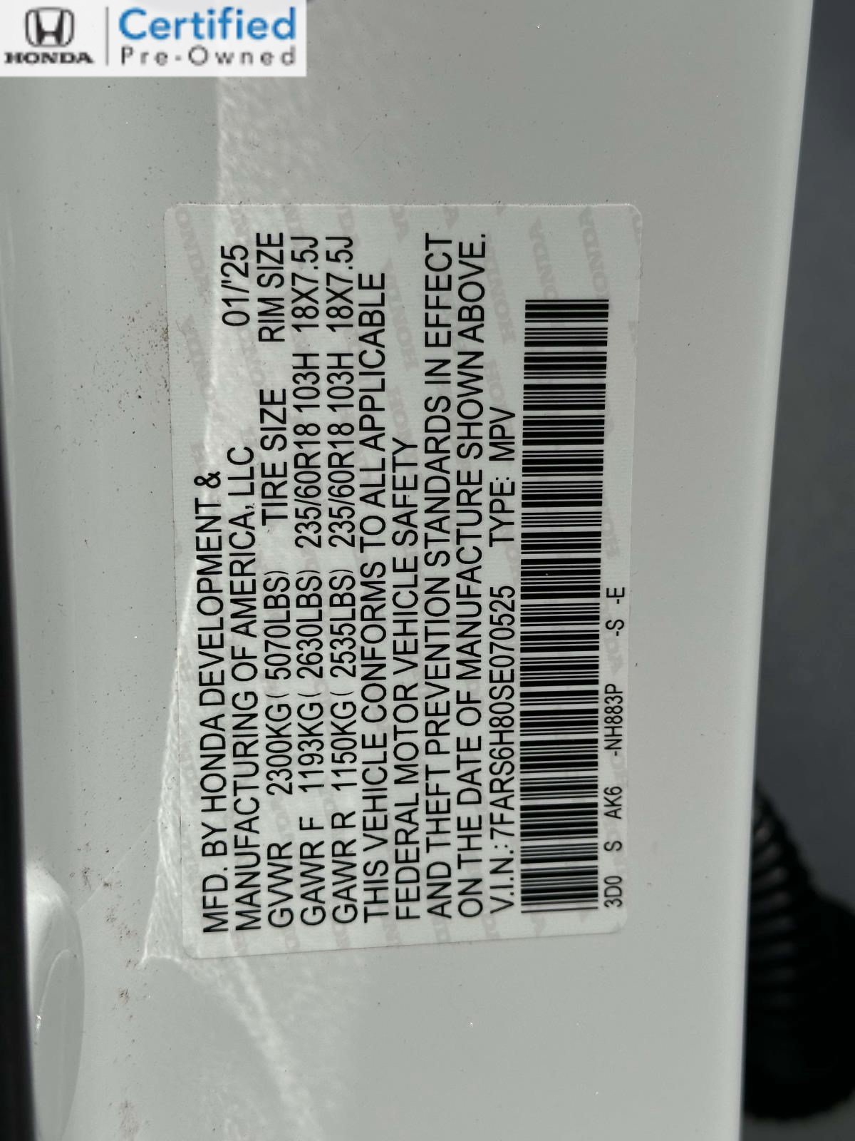 Certified 2025 Honda CR-V Sport-L image 30