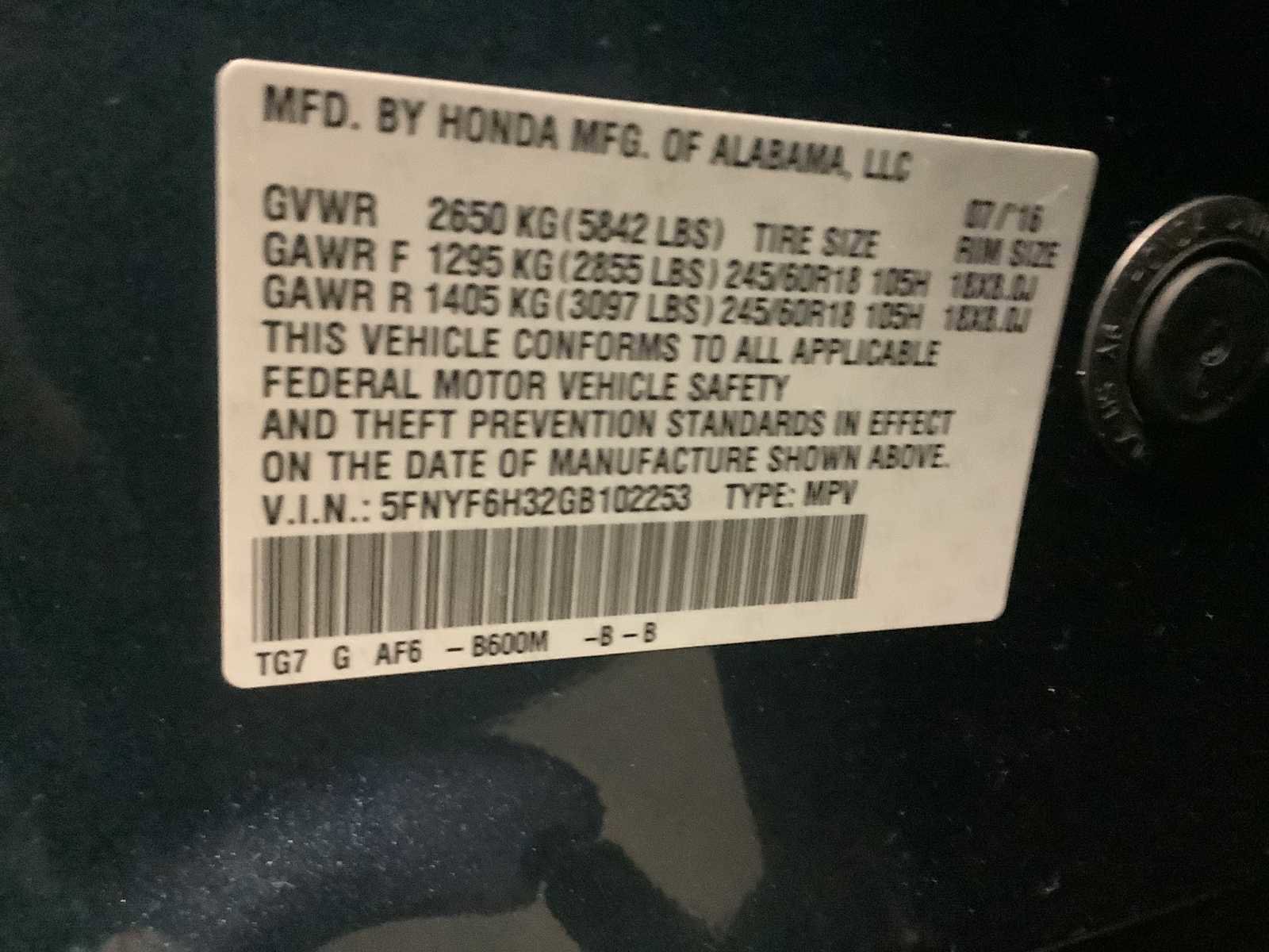 Used 2016 Honda Pilot EX image 21