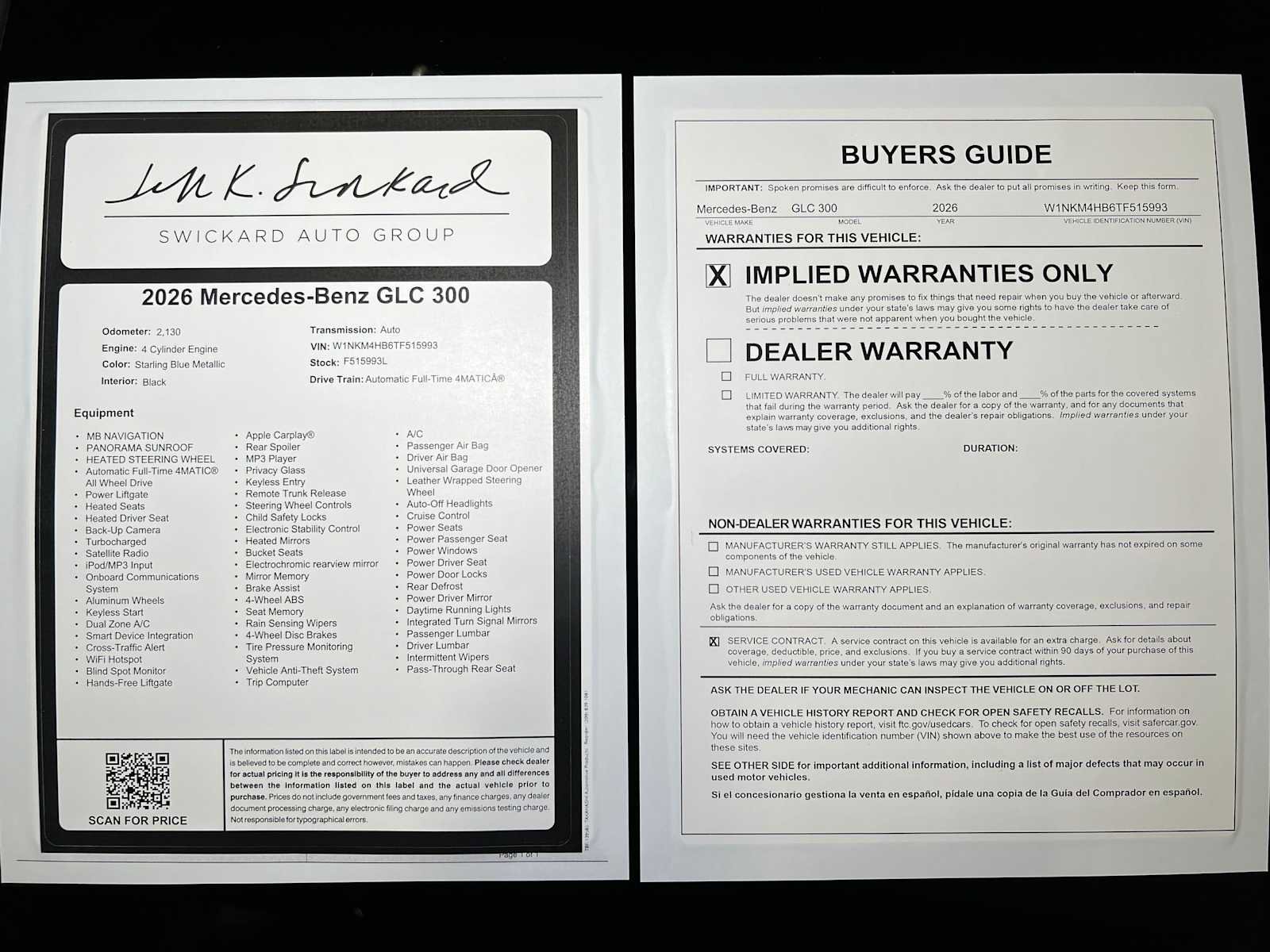 Certified 2026 Mercedes-Benz GLC 300 4MATIC image 45