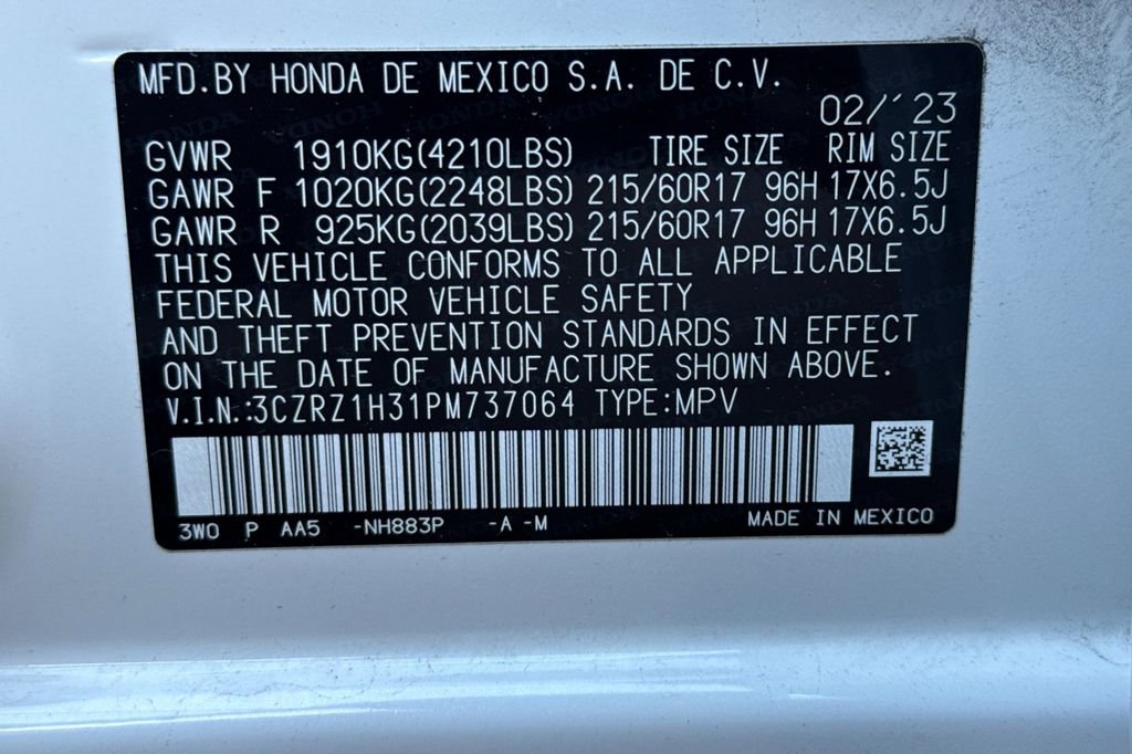 Used 2023 Honda HR-V LX image 27