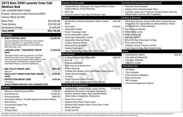Used 2019 RAM 2500 Laramie w/ Night Edition image 5