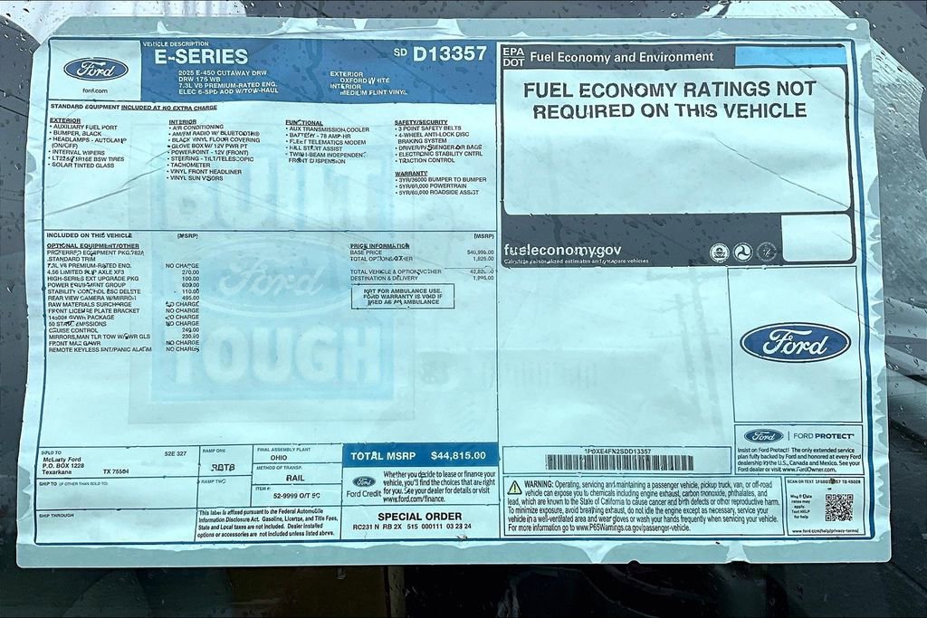 New 2025 Ford E-450 and Econoline 450 Super Duty w/ Power Equipment Group image 21