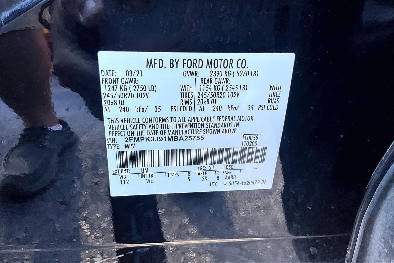 Used 2021 Ford Edge ST-Line w/ Cargo Accessory Package FWD image 32