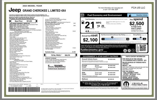 Used 2023 Jeep Grand Cherokee L Limited w/ Luxury Tech Group II image 32