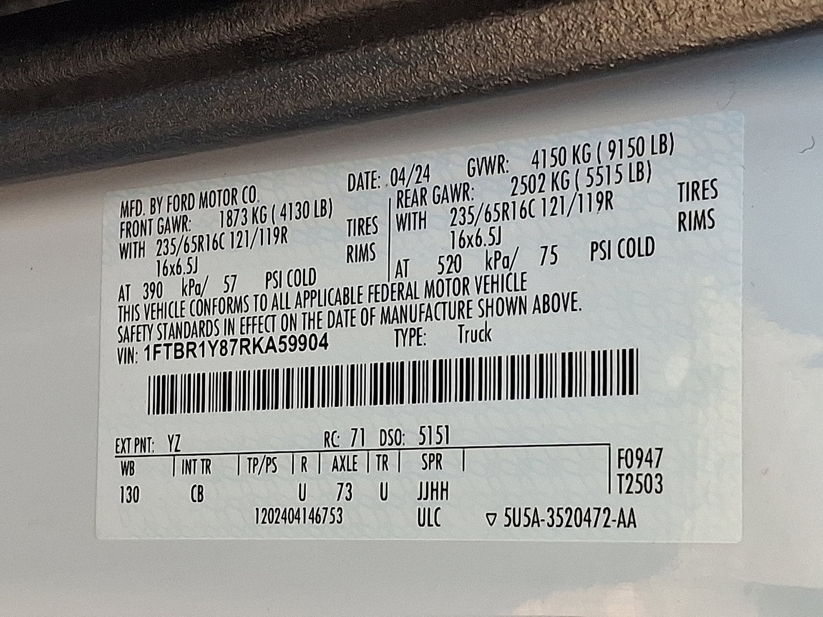 Certified 2024 Ford Transit 250 Low Roof w/ Exterior Upgrade Package image 26