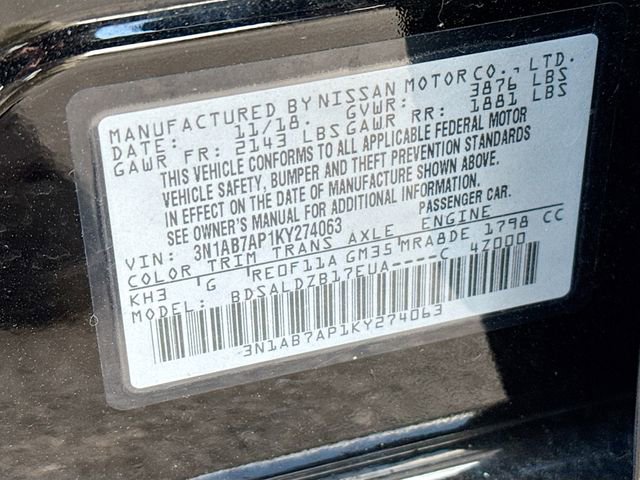 Used 2019 Nissan Sentra SV image 15