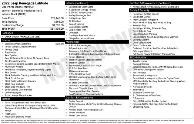 Used 2022 Jeep Renegade Latitude image 11