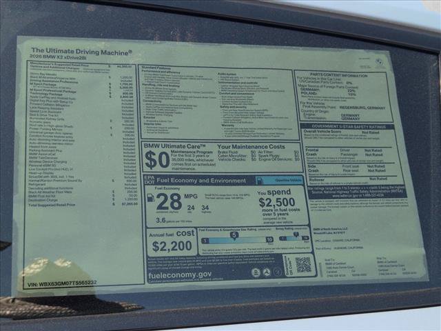 New 2026 BMW X2 xDrive28i w/ Technology Package AWD/4WD image 17